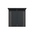 DIRECT-ABRIS - Abri de Jardin Bois Composite 4m2 Gris 237x223x227cm EVORA - Cabane a Outils - Local a Vélo - vignette