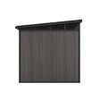DIRECT-ABRIS - Abri de Jardin Bois Composite 4m2 Gris 237x223x227cm EVORA - Cabane a Outils - Local a Vélo - vignette