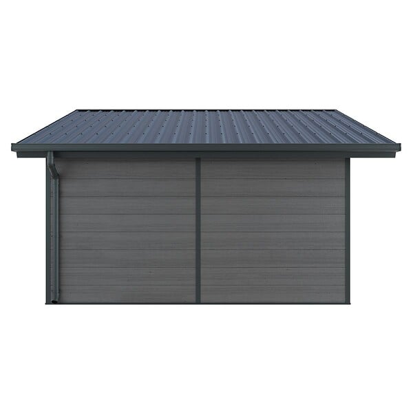 DIRECT-ABRIS - Abri de Jardin Composite ISORA - 20m2 - Gris - Cabane de Jardin - Local - large