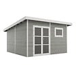 DIRECT-ABRIS - Abri de Jardin Composite ALMA - 15m2 Gris clair - Cabane de Jardin - vignette