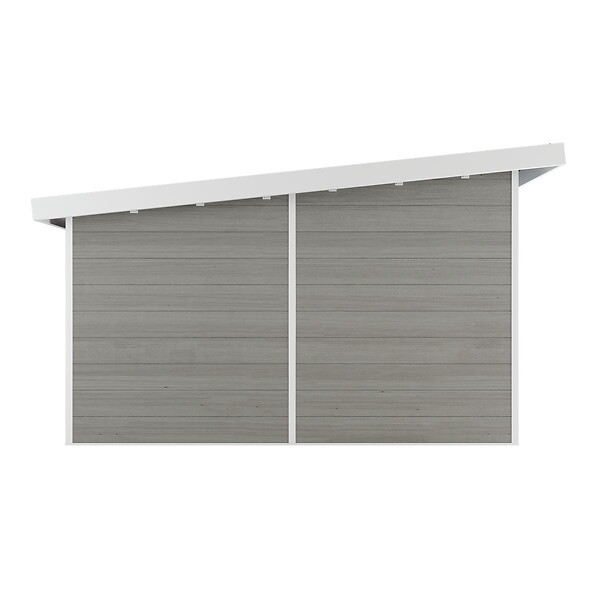DIRECT-ABRIS - Abri de Jardin Composite ALMA - 15m2 Gris clair - Cabane de Jardin - large