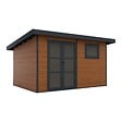 DIRECT-ABRIS - Abri de Jardin Composite ALMA - 11m2 Brun - Garanti 20 ans - Cabanon de Jardin - vignette