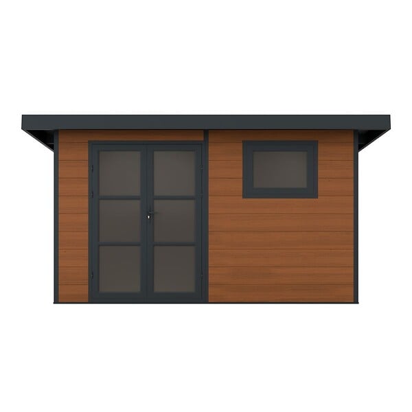 DIRECT-ABRIS - Abri de Jardin Composite ALMA - 11m2 Brun - Garanti 20 ans - Cabanon de Jardin - large