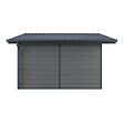 DIRECT-ABRIS - Abri de Jardin Composite ISORA - 15m2 Gris - Cabane Atelier / Abri Velo - vignette