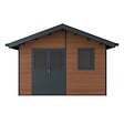 DIRECT-ABRIS - Abri de Jardin Composite ISORA - 15m2 Brun - Cabane Atelier / Abri Velo - vignette