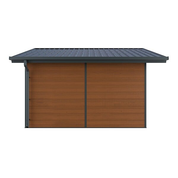 DIRECT-ABRIS - Abri de Jardin Composite ISORA - 15m2 Brun - Cabane Atelier / Abri Velo - large
