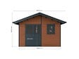 DIRECT-ABRIS - Abri de Jardin Composite ISORA - 15m2 Brun - Cabane Atelier / Abri Velo - vignette