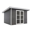 DIRECT-ABRIS - Abri de Jardin Composite ALMA - 9m2 Gris/blanc - Cabane de Jardin - vignette
