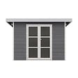 DIRECT-ABRIS - Abri de Jardin Composite ALMA - 9m2 Gris/blanc - Cabane de Jardin - vignette