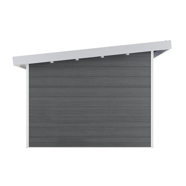 DIRECT-ABRIS - Abri de Jardin Composite ALMA - 9m2 Gris/blanc - Cabane de Jardin - large