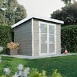 DIRECT-ABRIS - Abri de Jardin Composite ALMA - 5m2 - Gris clair - Cabane de jardin - vignette