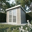 DIRECT-ABRIS - Abri de Jardin Composite ALMA - 5m2 - Gris clair - Cabane de jardin - vignette