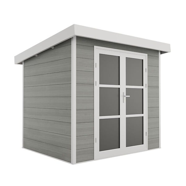DIRECT-ABRIS - Abri de Jardin Composite ALMA - 5m2 - Gris clair - Cabane de jardin - large