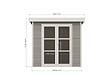 DIRECT-ABRIS - Abri de Jardin Composite ALMA - 5m2 - Gris clair - Cabane de jardin - vignette