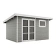 DIRECT-ABRIS - Abri de Jardin Composite ALMA - 11m2 Gris clair - Garantie 20 ans - Cabanon de Jardin - vignette