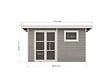 DIRECT-ABRIS - Abri de Jardin Composite ALMA - 11m2 Gris clair - Garantie 20 ans - Cabanon de Jardin - vignette