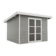 DIRECT-ABRIS - Abri de Jardin Composite ALMA - 9m2 Gris clair - Cabane de Jardin - vignette