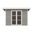 DIRECT-ABRIS - Abri de Jardin Composite ALMA - 9m2 Gris clair - Cabane de Jardin - vignette