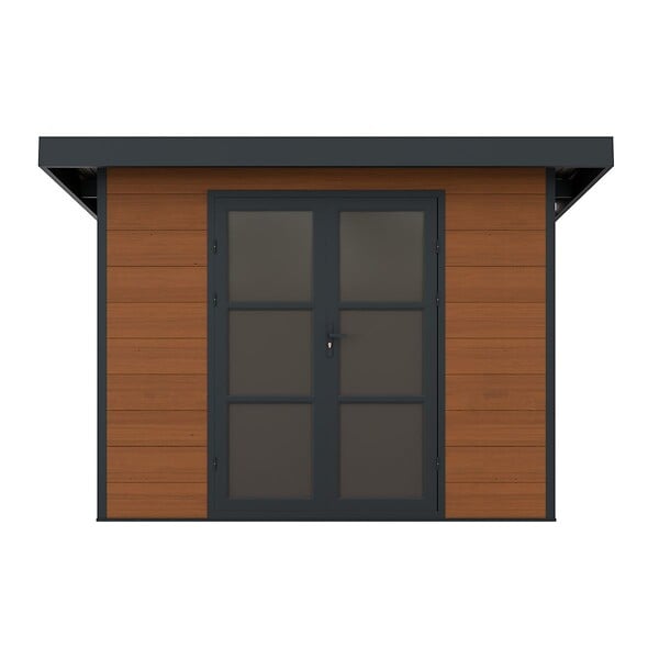 DIRECT-ABRIS - Abri de Jardin Composite ALMA - 7m2 - Brun - Cabane de jardin - large