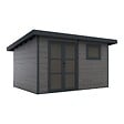 DIRECT-ABRIS - Abri de Jardin Composite ALMA - 11m2 Gris - Garantie 20 ans - Cabanon de Jardin - vignette