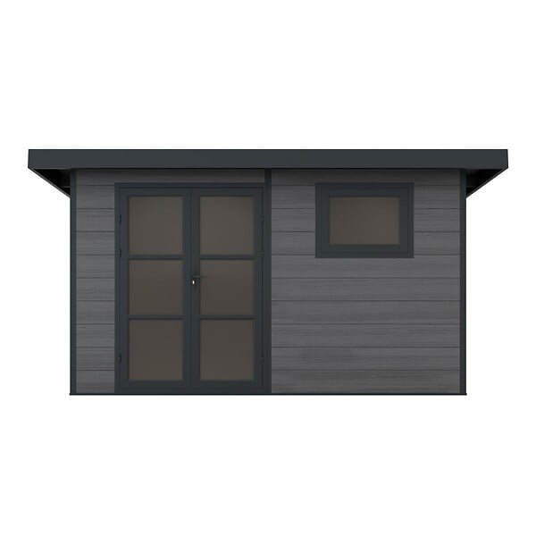 DIRECT-ABRIS - Abri de Jardin Composite ALMA - 11m2 Gris - Garantie 20 ans - Cabanon de Jardin - large