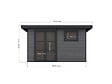 DIRECT-ABRIS - Abri de Jardin Composite ALMA - 11m2 Gris - Garantie 20 ans - Cabanon de Jardin - vignette