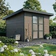 DIRECT-ABRIS - Abri de Jardin Composite ALMA - 9m2 Gris - Cabane de Jardin - vignette