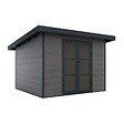 DIRECT-ABRIS - Abri de Jardin Composite ALMA - 9m2 Gris - Cabane de Jardin - vignette