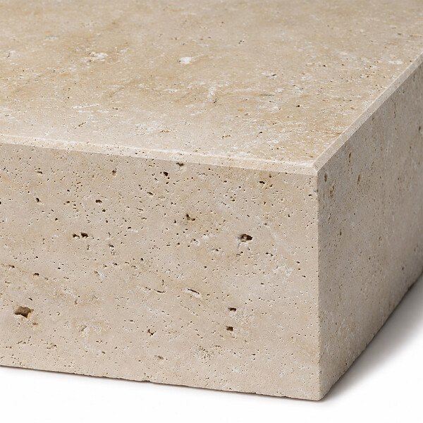 RO'MA NATURE - Marche-bloc Travertin Beige Nuancé 100x35x15 cm (à l'unité) - large