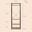 ID MARKET - Dressing L. 60 cm DETROIT design industriel - vignette