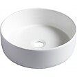 PLANETE BAIN - Vasque à poser ronde diamètre 37 cm - Blanc brillant - Rebords fins - Andria - vignette