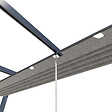 AICA SANITAIRE - Pergola autoportée VELA en aluminium 5.81 m², toile rétractable, 3 x 3m, tonnelle gris pour les jardin et les cours - vignette