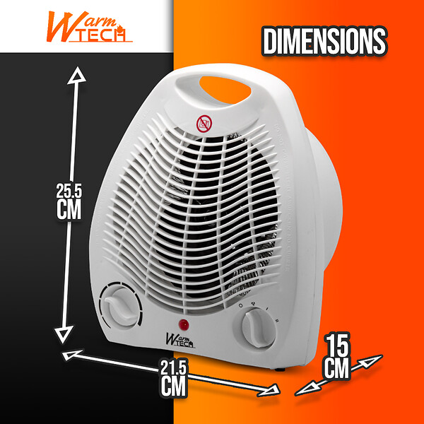 WARM TECH - Chauffage soufflant 2000W - large