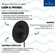 VILLEROY ET BOCH - Mitigeur mécanique encastré avec inverseur  Loop & Friends Noir mat - vignette