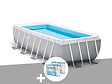 INTEX - Kit piscine tubulaire Intex Prism Frame rectangulaire 4,00 x 2,00 x 1,00 m + 6 cartouches de filtration - vignette