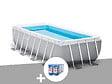 INTEX - Kit piscine tubulaire Intex Prism Frame rectangulaire 4,00 x 2,00 x 1,00 m + 6 cartouches de filtration - vignette