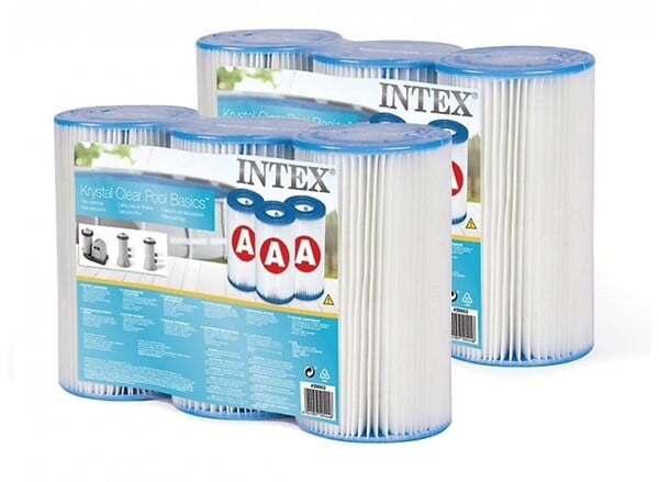 INTEX - Kit piscine tubulaire Intex Prism Frame rectangulaire 4,00 x 2,00 x 1,00 m + 6 cartouches de filtration - large