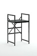 HABITAT ET JARDIN - Meuble pour machine à laver en métal "Junior" - 70 x 60 x 116 cm - Noir - vignette