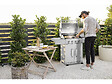 HABITAT ET JARDIN - Barbecue gaz en inox avec 5 brûleurs dont 1 latéral "Brazzo" - 118 x 57 x 104 cm - Gris clair - vignette