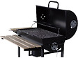 HABITAT ET JARDIN - Barbecue XXL charbon de bois "King" - 95 x 63 x 105 cm - Noir - vignette
