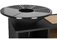 HABITAT ET JARDIN - Barbecue plancha brasero à charbon et bois "Maréchal" - Ø 81 cm - Noir - vignette