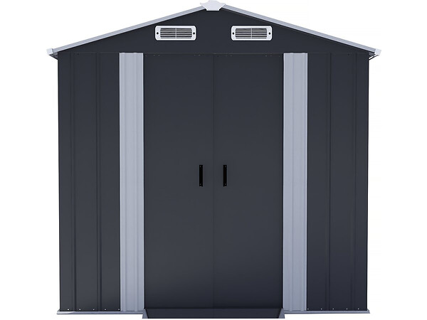 HABITAT ET JARDIN - Abri de jardin métal avec portes coulissantes "Boston" - 4.12 m² - Gris - large