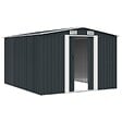VIDAXL - vidaXL Abri de jardin 257x298x178 cm Métal Anthracite - vignette