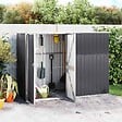 VIDAXL - vidaXL Abri à outils de jardin anthracite 225x89x161cm acier galvanisé - vignette