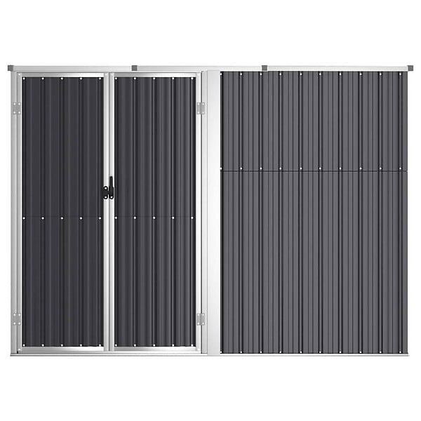 VIDAXL - vidaXL Abri à outils de jardin anthracite 225x89x161cm acier galvanisé - large