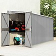 VIDAXL - vidaXL Abri de jardin mural Gris 118x382x178 cm Acier galvanisé - vignette