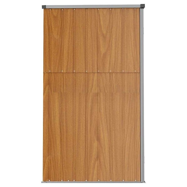 VIDAXL - vidaXL Abri à outils de jardin marron 161x89x161 cm acier galvanisé - large