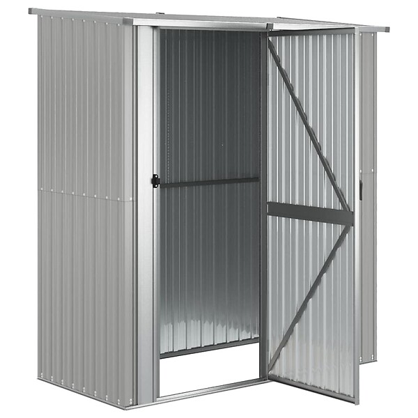 VIDAXL - vidaXL Abri de jardin Gris 180,5x97x209,5 cm Acier galvanisé - large