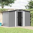 VIDAXL - vidaXL Abri de stockage pour jardin métal gris 257x205x178 cm - vignette