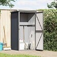 VIDAXL - vidaXL Abri à outils de jardin anthracite 88x89x161 cm acier galvanisé - vignette